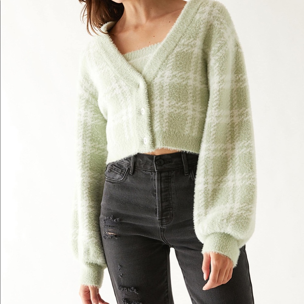 Kendall and Kylie Fuzzy Cardigan
